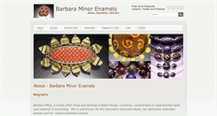 Desktop Screenshot of barbaraminorenamels.com